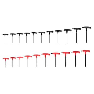 Ball End Hex T-Handle Key Set, 21-Piece (5/64-3/8 in., 2-10 mm)