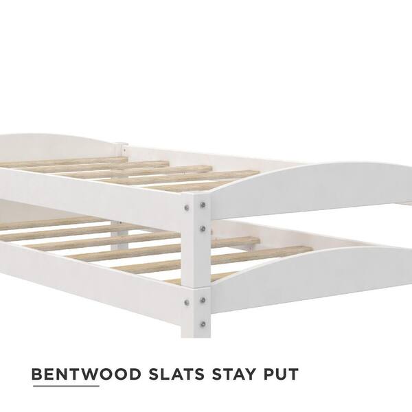 Dorel Living Opus White Stackable Twin Beds 2 Pack De02678 The Home Depot Dorel Living Opus White Stackable Twin