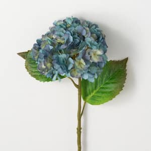 21 " Artificial Blooming Dusty Blue Hydrangea