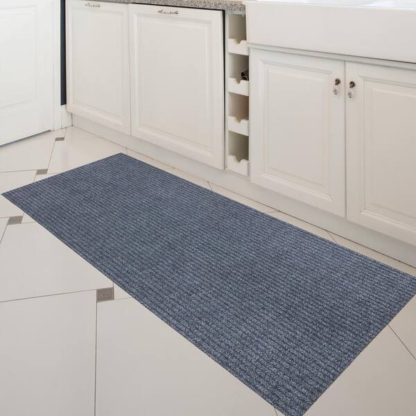 Beverly Rug Diego Solid Gray 20 in. x 48 in. Non-Slip Rubber Back 2 Piece Runner  Rug Set HD-TRD10955-2PC - The Home Depot