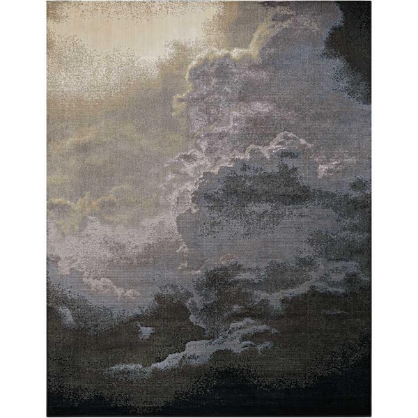 Nourison Twilight Storm 9 ft. x 12 ft. Nature-inspired Contemporary Area Rug