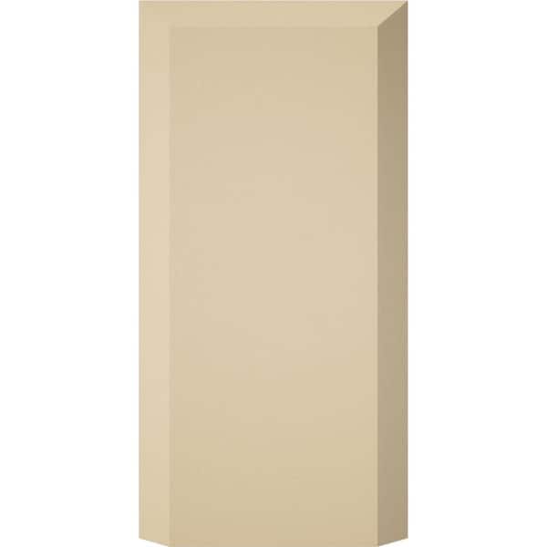 Ekena Millwork 2-in W x 4-in H x 1-in P Standard Foster Plinth Block with Beveled Edge (8-Pack)