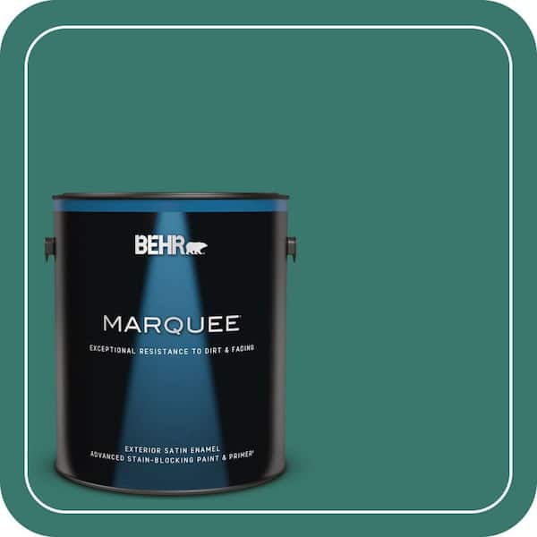 BEHR MARQUEE 1 gal. #490D-7 Greensleeves Satin Enamel Exterior Paint & Primer