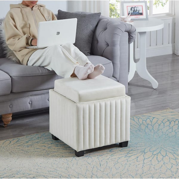 Square ottoman bench discount