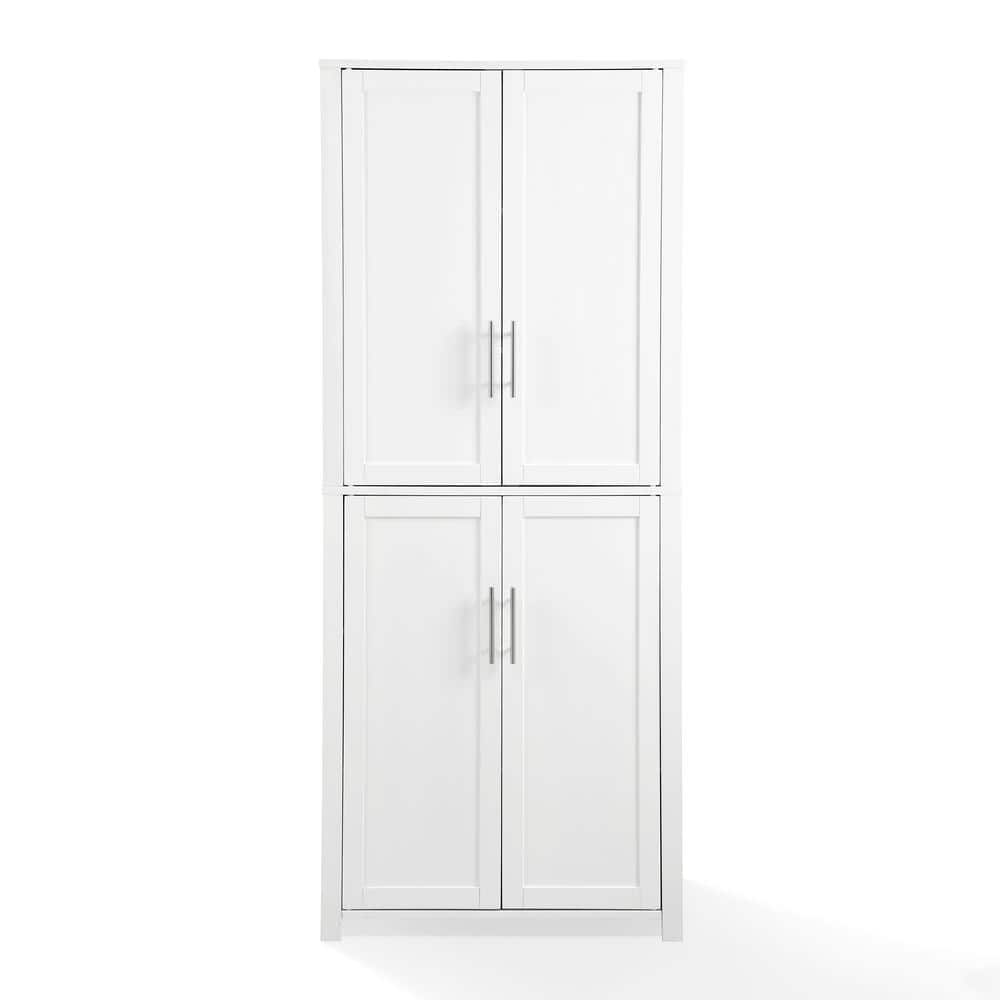 Savannah White Tall Kitchen Pantry with Adjustable Shelving