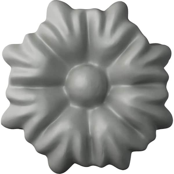 Ekena Millwork 1/2 in. x 1-1/4 in. Polyurethane Lauren Rosette