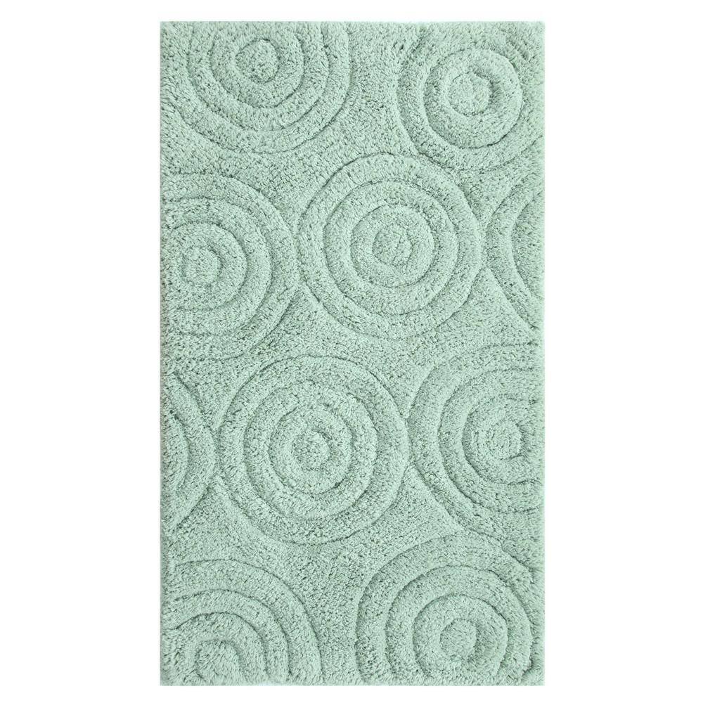 PERTHSHIRE Light Sage 40 in. x 24 in. Bath Rug24X40CIRCSAG The