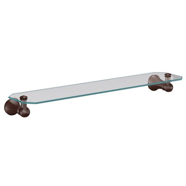 MOEN Vestige 22 in. W Glass Shelf in Oil-Rubbed Bronze