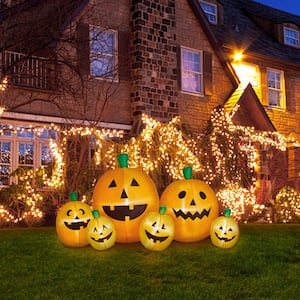 8 ft. Lighted Inflatable Jack-O-Lantern Pumpkins Decor