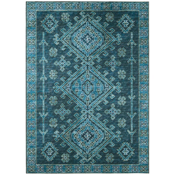 Addison Rugs Evolve Navy 8 ft. x 10 ft. Southwest Area Rug