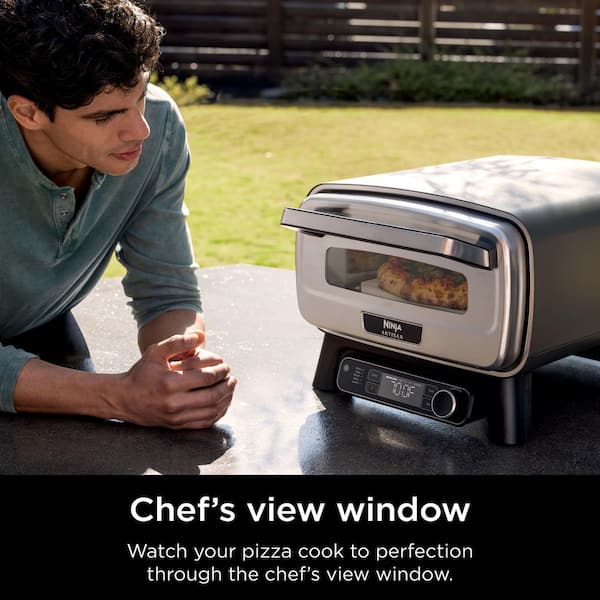 NINJA Artisan OutDoor Pizza Oven, 12 Inch, 5 Pizza Settings