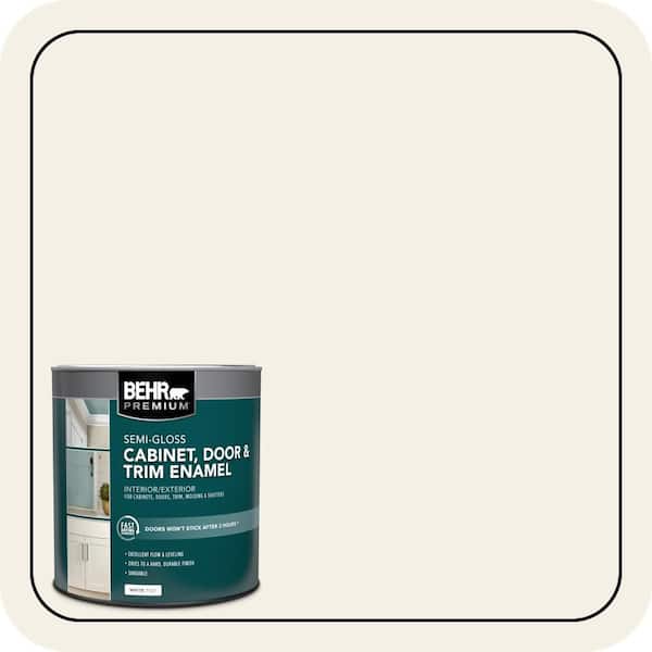 1 qt. #GR-W15 Palais White Semi-Gloss Enamel Interior/Exterior Cabinet, Door & Trim Paint