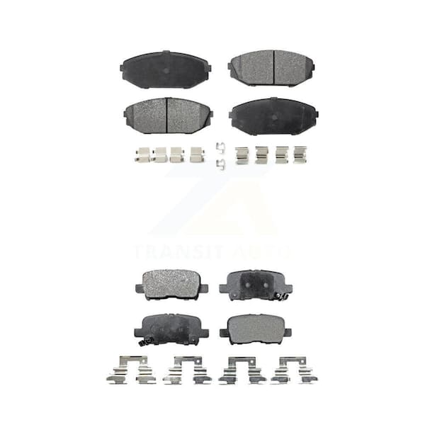 TEC Front Rear Ceramic Brake Pads Kit For Honda Odyssey Acura MDX KTC-100399