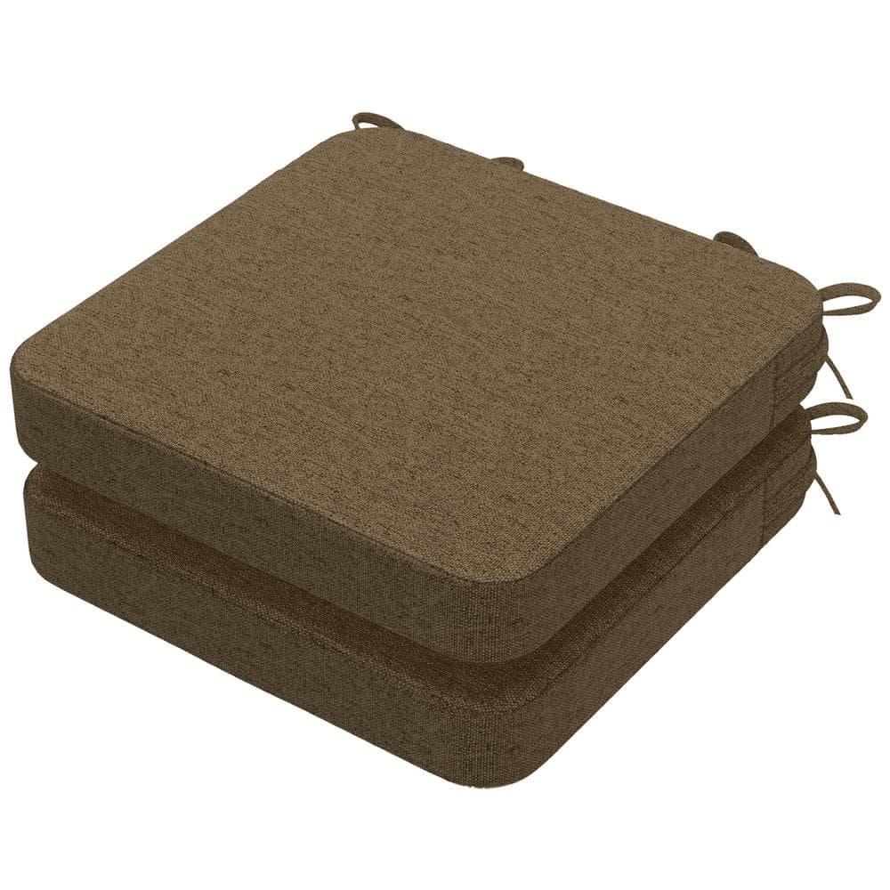 16 x 16 x 2 Square Indoor Chair Cushions with Removable Cover for Ki