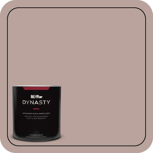 BEHR DYNASTY 1 qt. #N150-3 Cocoa Craving One-Coat Hide Matte Interior Stain-Blocking Paint and Primer
