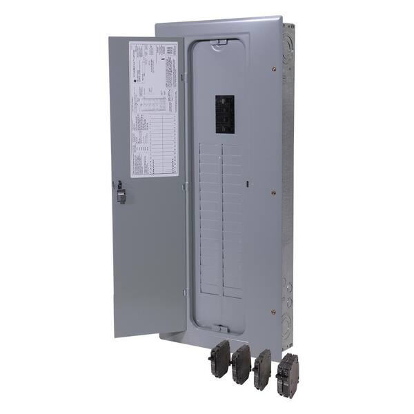 GE 200 Amp 32-Space 40-Circuit Indoor Main Breaker Load Center Value Kit