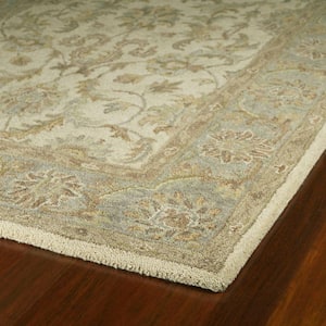 Solomon King David Ivory 8 ft. x 10 ft. Area Rug