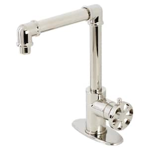 Belknap Single Hole Single-Handle Bathroom Faucet in Polished Nickel