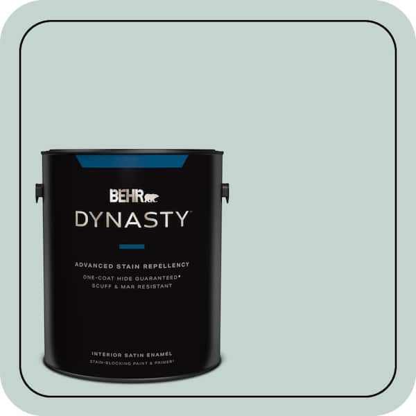 BEHR DYNASTY 1 gal. #N430-2 Natures Reflection Satin Enamel Stain-Blocking Interior Paint and Primer