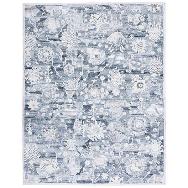 Glamour 8 ft. x 10 ft. Gray/Ivory Persian Area Rug