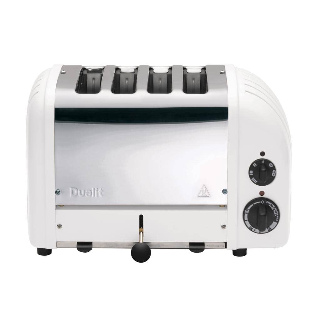 New Gen White Slot Toaster with Crumb Tray - The Home Depot