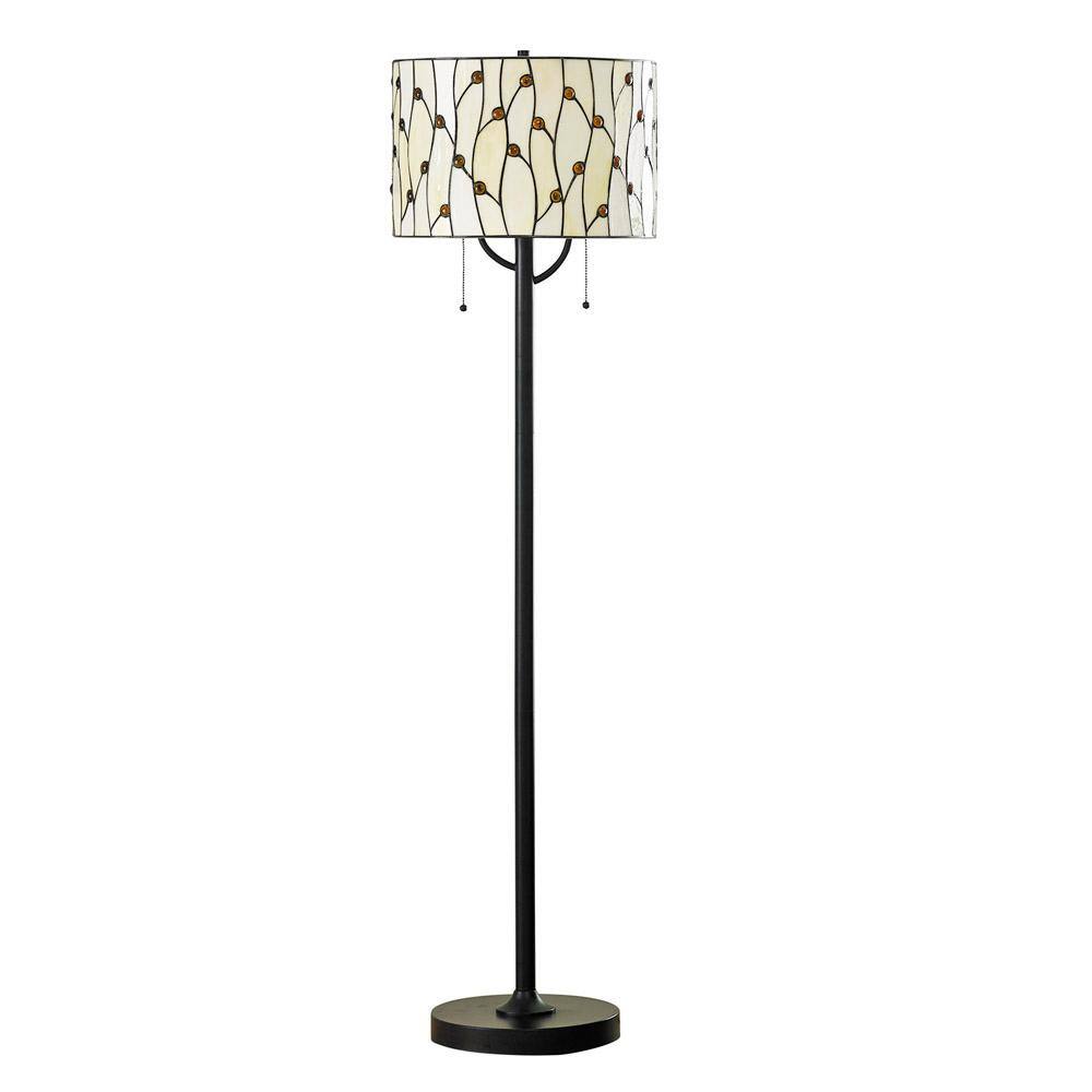 Vines 61 in. ORB Tiffany Floor Lamp with Warm Natural Shade price history on PriceWatchPro