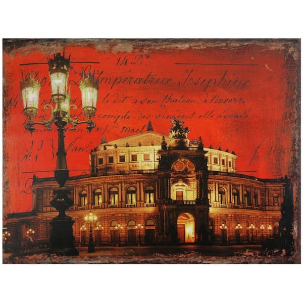 Oriental Furniture Oriental Furniture 24 in. x 32 in. "German Opera House" Canvas Wall Art