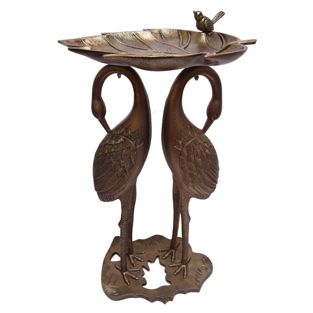 2 Crane Lily Bird Bath