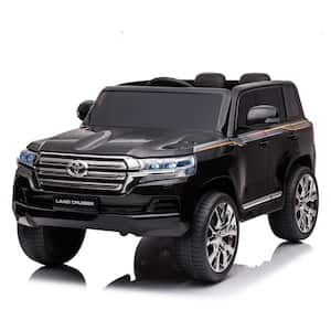 11.2 in. 12V Battery Powered Kids Ride on Car Toy with Remote Control, Music and Horn, Black