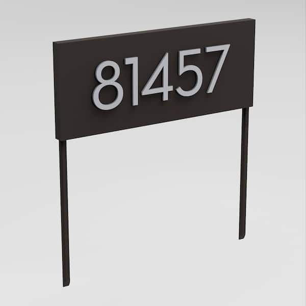 POST & PORCH Hi Neighbor Rectangle Address Yard Sign