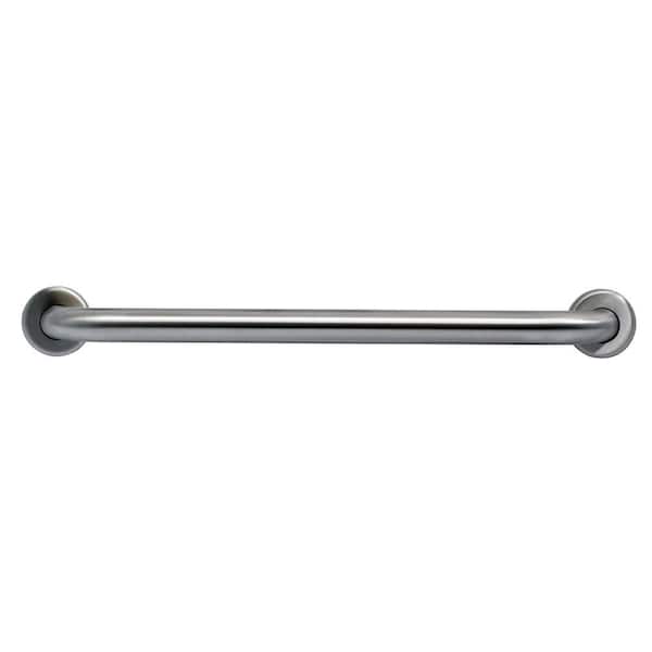 Unbranded CareGiver 18 in. x 1.5 in. Grab Bar in Stainless Steel