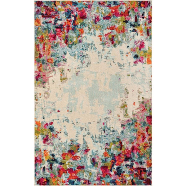 Unique Loom Chromatic Joyous Multi 5' 0 x 8' 0 Area Rug