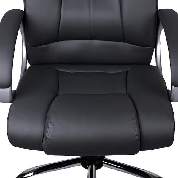 White High Back Executive Premium Faux Leather Office Chair with Back  Support, Armrest and Lumbar Support