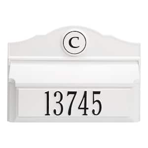 Colonial Wall Mailbox Package #1 (Mailbox, Plaque and Monogram)