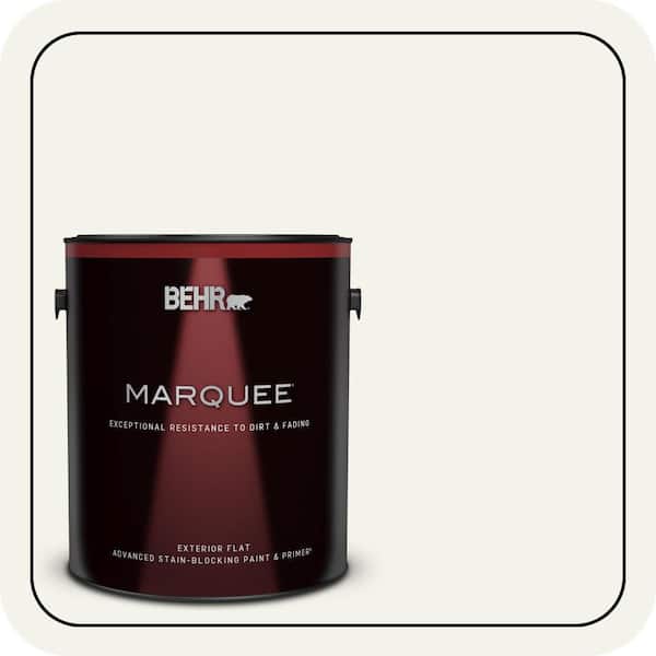 BEHR MARQUEE 1 gal. Home Decorators Collection #HDC-MD-08 Whisper White Flat Exterior Paint & Primer