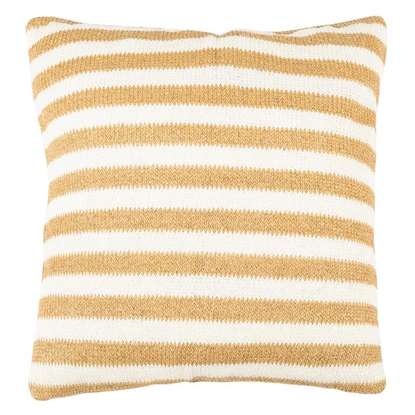 yellow and white throw pillows