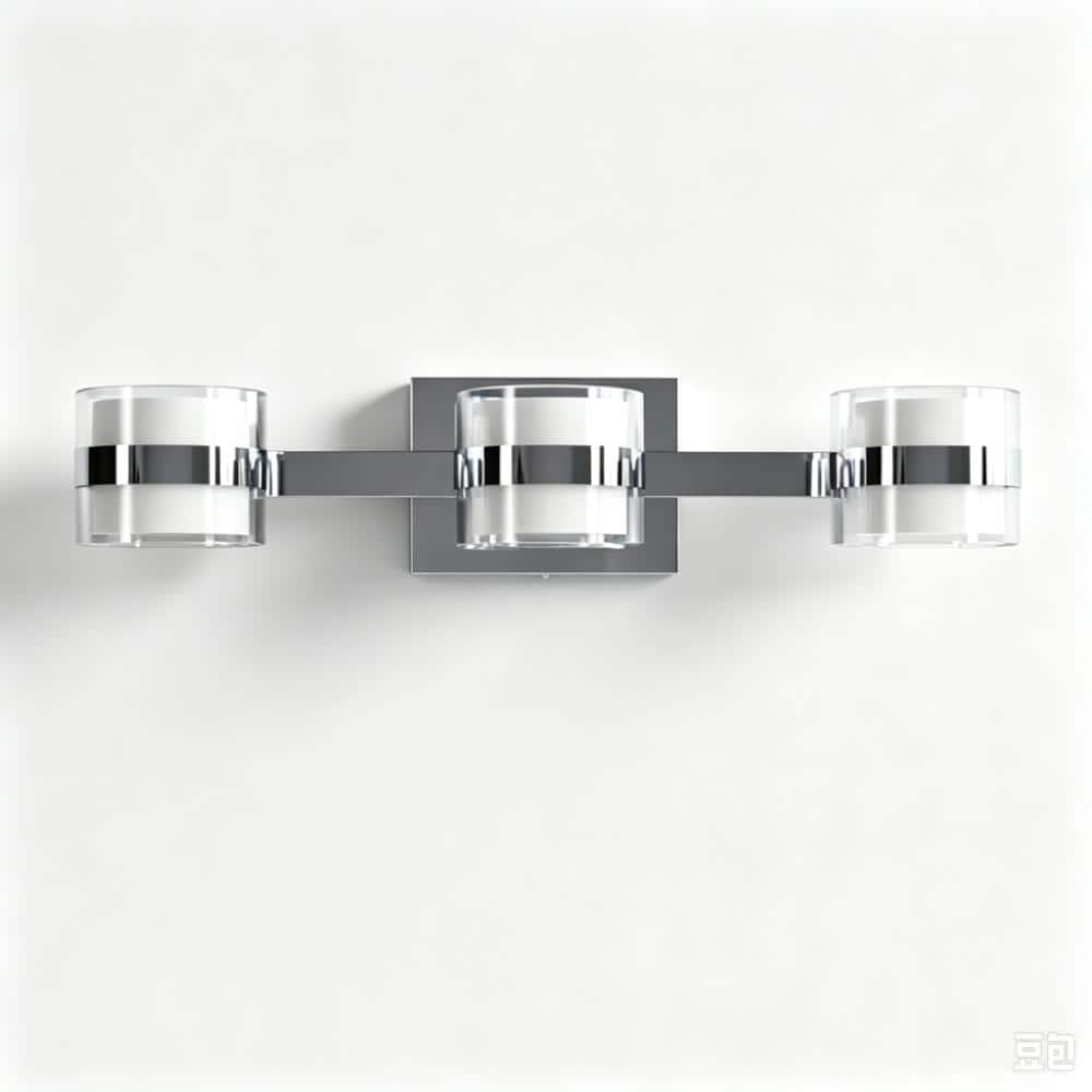 19.7 in.3-Light Chrome Modern Vanity Light Dimmable Wall Sconce Over Mirror For Bathroom Hallway price history on PriceWatchPro