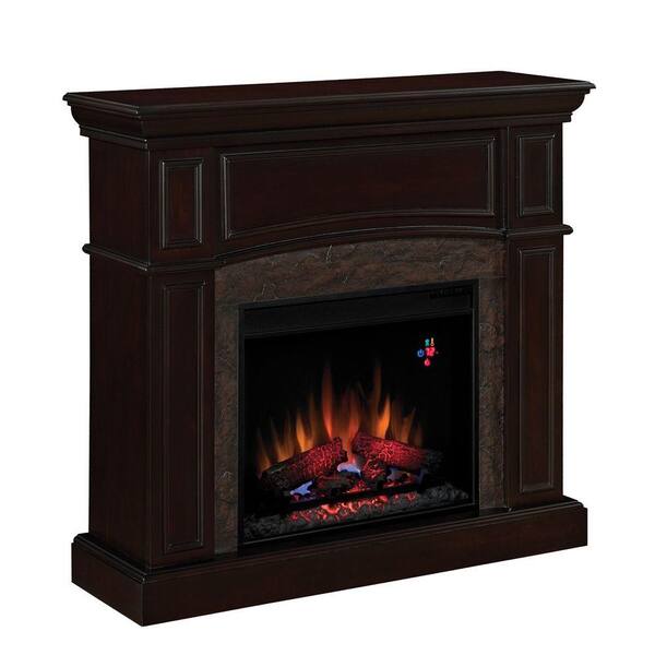 Chimney Free 43 in. Electric Fireplace in Walnut-DISCONTINUED