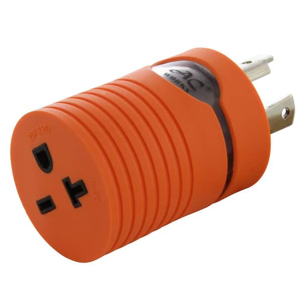 Adapter L6-30P 30 Amp 250-Volt Plug to NEMA 6-15/20R 15/20 Amp 250-Volt Female Connector
