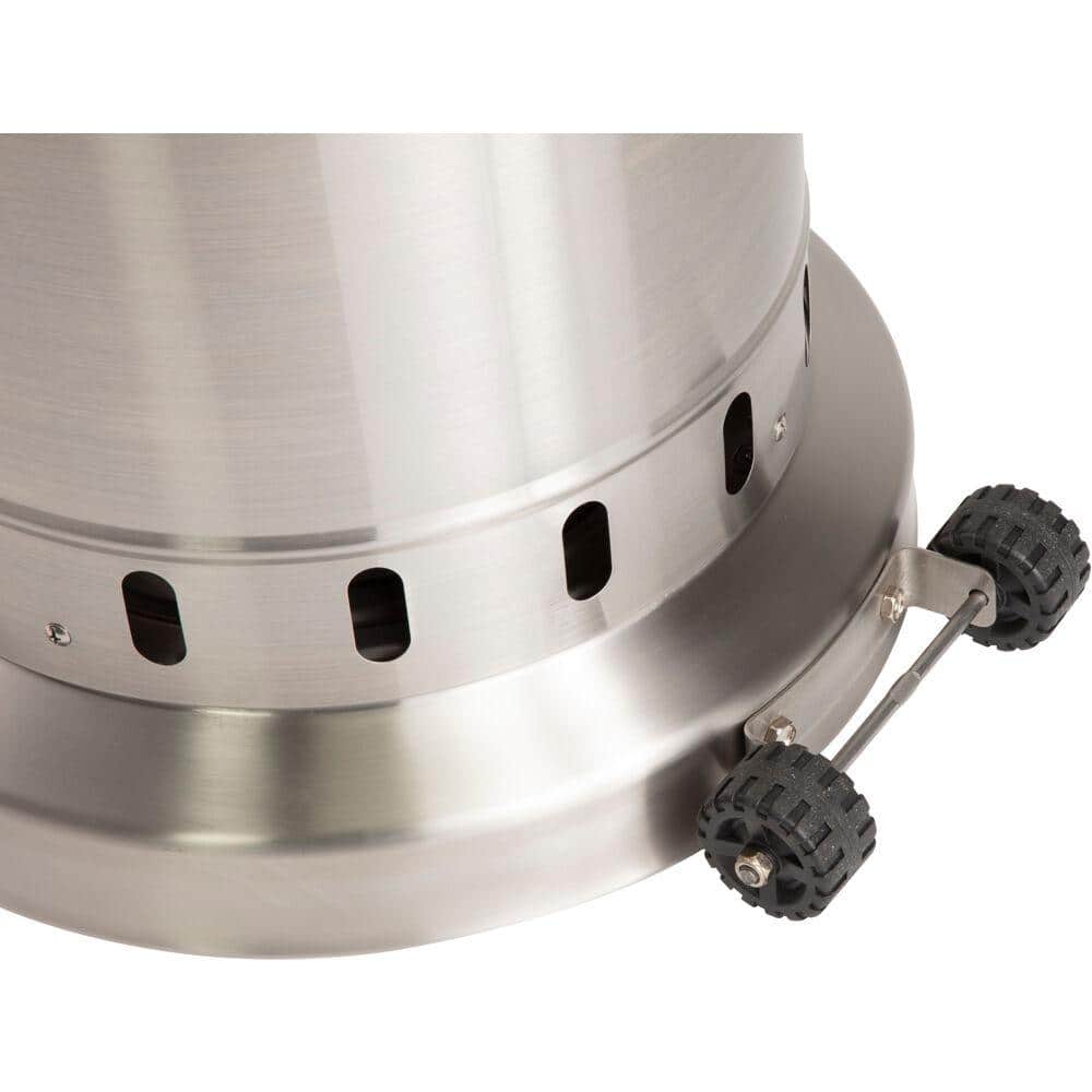 Stainless Steel Propane Patio Heater with Wheeled Base