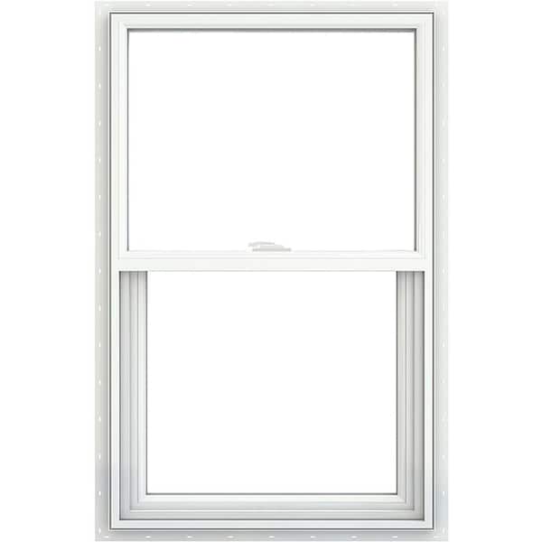 V-2500 Series 23.5 in. x 35.5 in. Single Hung Vinyl Low-E White Nail Fin Frame New Construction Tilt-in Window