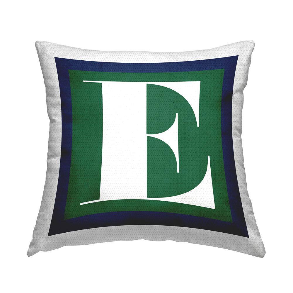 Bold Green Letter E Square Outdoor Throw Pillow price history on PriceWatchPro