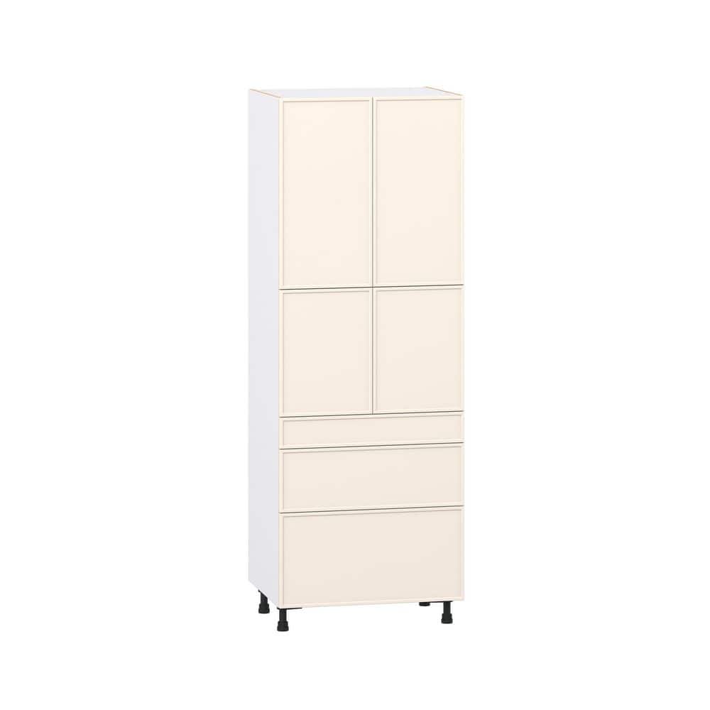 Fairview 30 in. W x 24 in. D x 84.5 in. H Assembled Slim Shaker Pantry Kitchen Cabinet in Washed Linen with 3-Drawers price history on PriceWatchPro