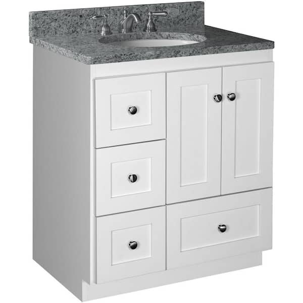 Simplicity By Strasser Shaker 30 In W X 21 D 34 5 H Bath Vanity Cabinet Without Top Winterset 01 324 2 - Bathroom Vanity Without Sink 30