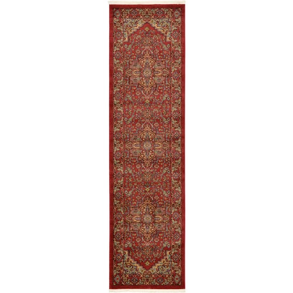 Unique Loom Sahand Ardashir Red 2' 7 x 10' 0 Runner Rug