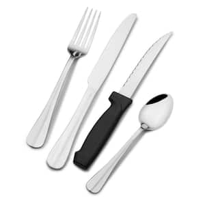 Simplicity 16-pc Flatware set w/Steak Knives, Service for 4, Stainless Steel