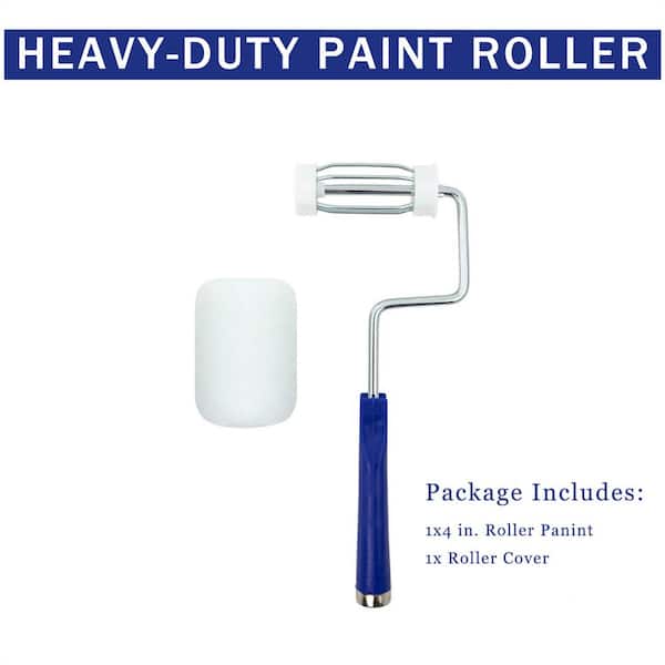 Dracelo 6 in. Acrylic Mini Paint Roller Frame with 10 Roller Cover  B08Q8516B6 - The Home Depot