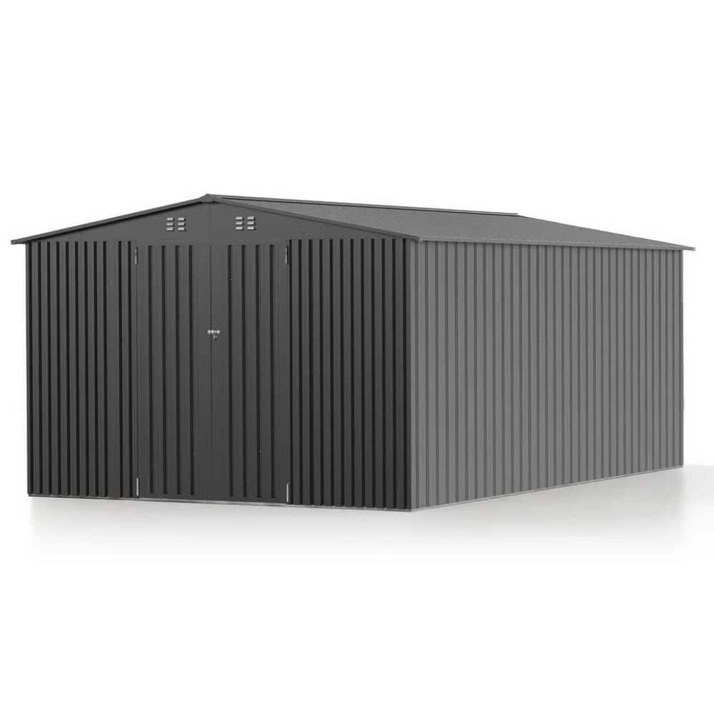 Easyhawk 10 ft. W x 14 ft. D Outdoor Metal Shed Storage