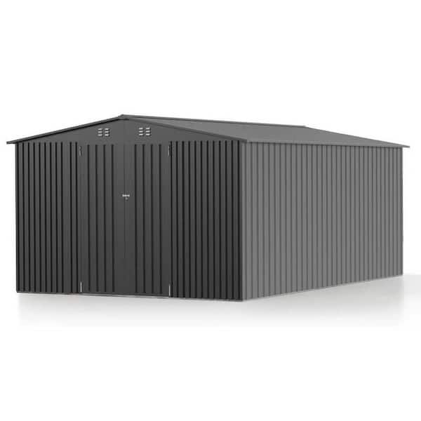 VIWAT 8 ft. W x 12 ft. D Outdoor Metal Shed Storage with Updated