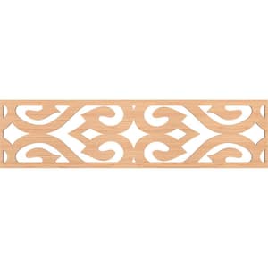 Keene Fretwork 0.25 in. D x 47 in. W x 12 in. L Hickory Wood Panel Moulding